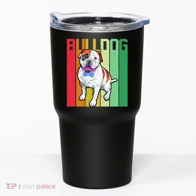 Retro Bulldog Tumbler