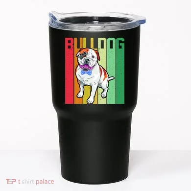 Retro Bulldog Tumbler