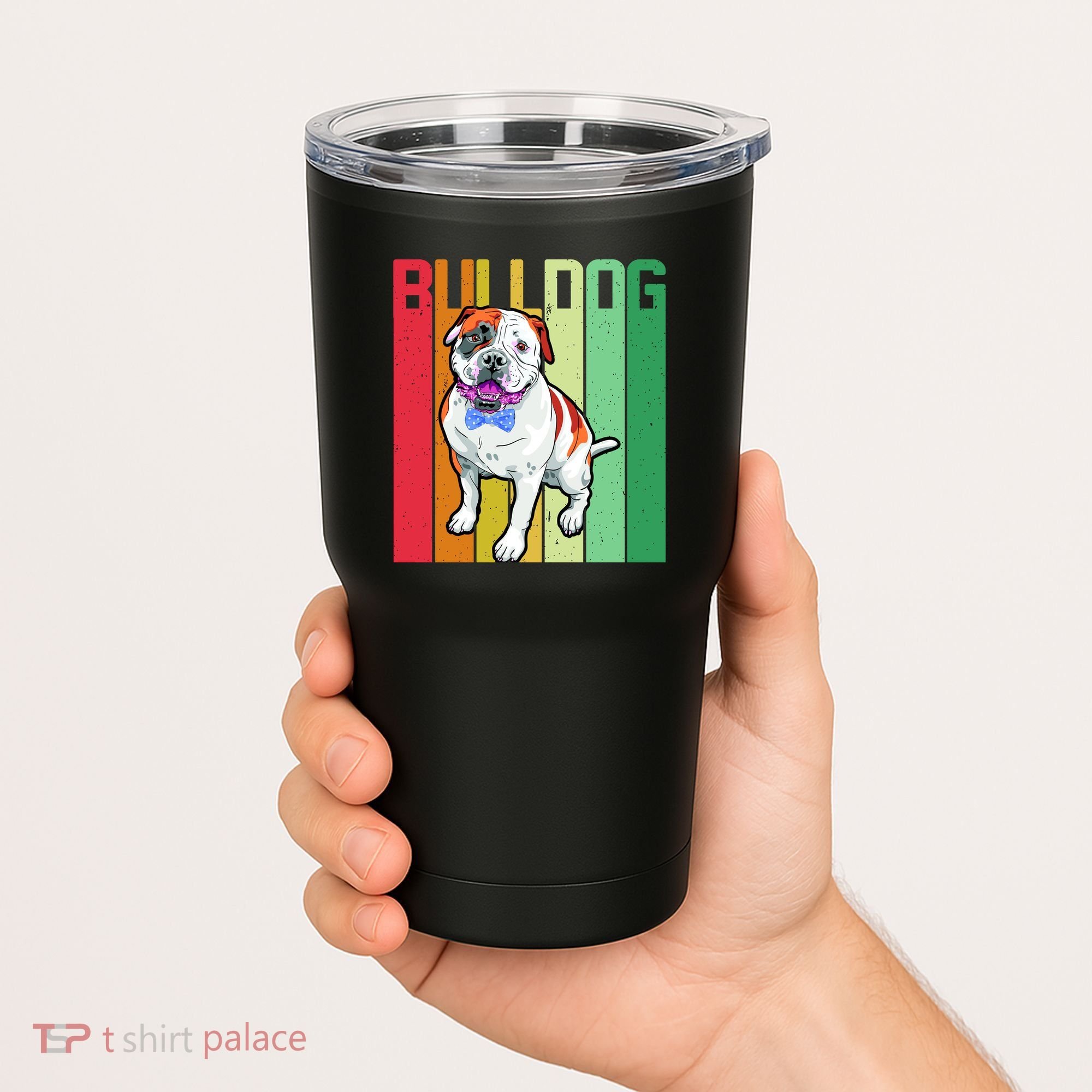 Retro Bulldog Tumbler