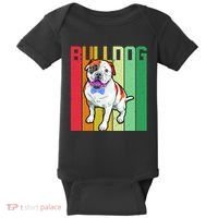 Retro Bulldog Baby Bodysuit thumb 0