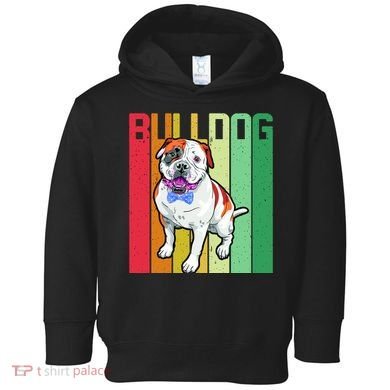 Retro Bulldog Toddler Hoodie