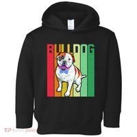 Retro Bulldog Toddler Hoodie thumb 0
