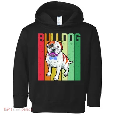 Retro Bulldog Toddler Hoodie