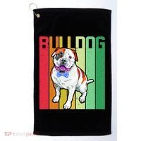 Retro Bulldog Golf Towel thumb 0