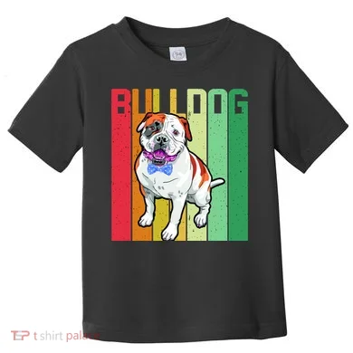 Retro Bulldog Toddler T-Shirt