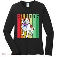 Retro Bulldog Women's Long Sleeve Shirt thumb 0