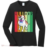 Retro Bulldog Women's Long Sleeve Shirt thumb 0