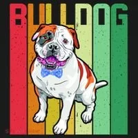 Retro Bulldog Women's Long Sleeve Shirt thumb 2