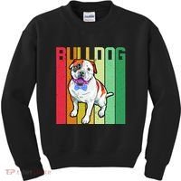 Retro Bulldog Kids Sweatshirt thumb 0