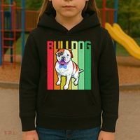 Retro Bulldog Kids Hoodie thumb 3