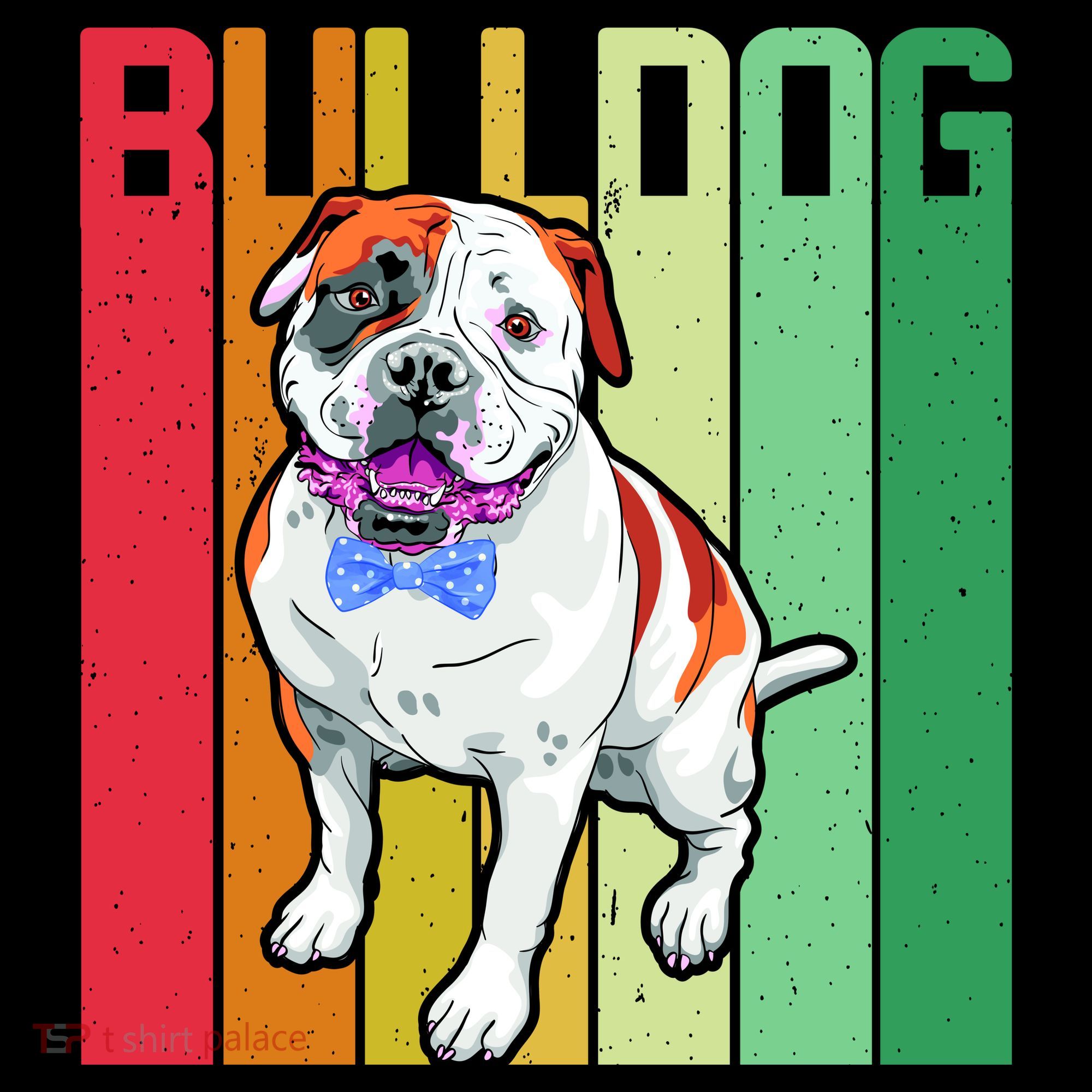 Retro Bulldog Kids Hoodie