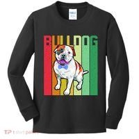 Retro Bulldog Kids Long Sleeve Shirt thumb 0