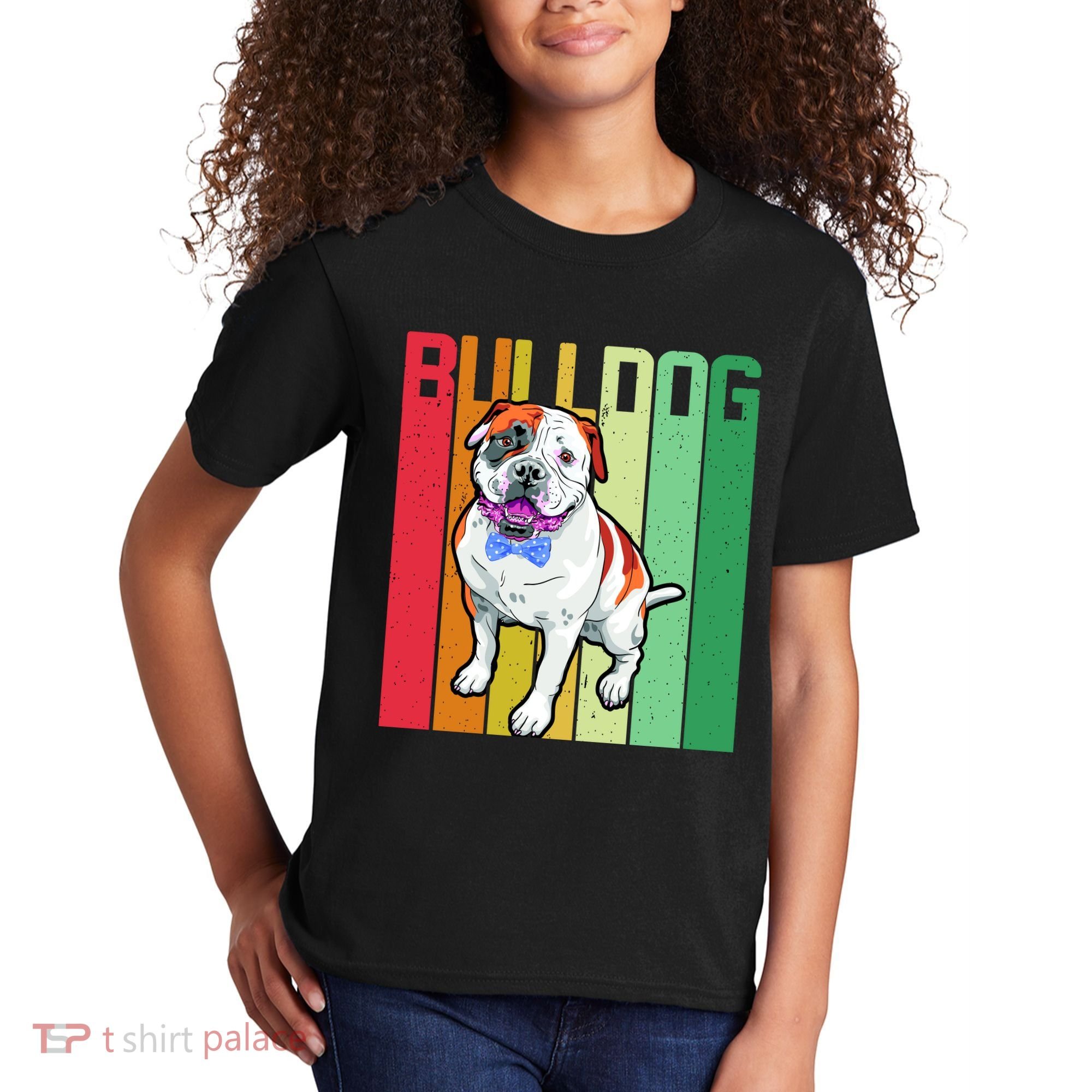 Retro Bulldog Kids T-Shirt