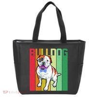 Retro Bulldog Tote Bag thumb 0
