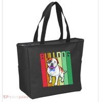 Retro Bulldog Tote Bag thumb 2