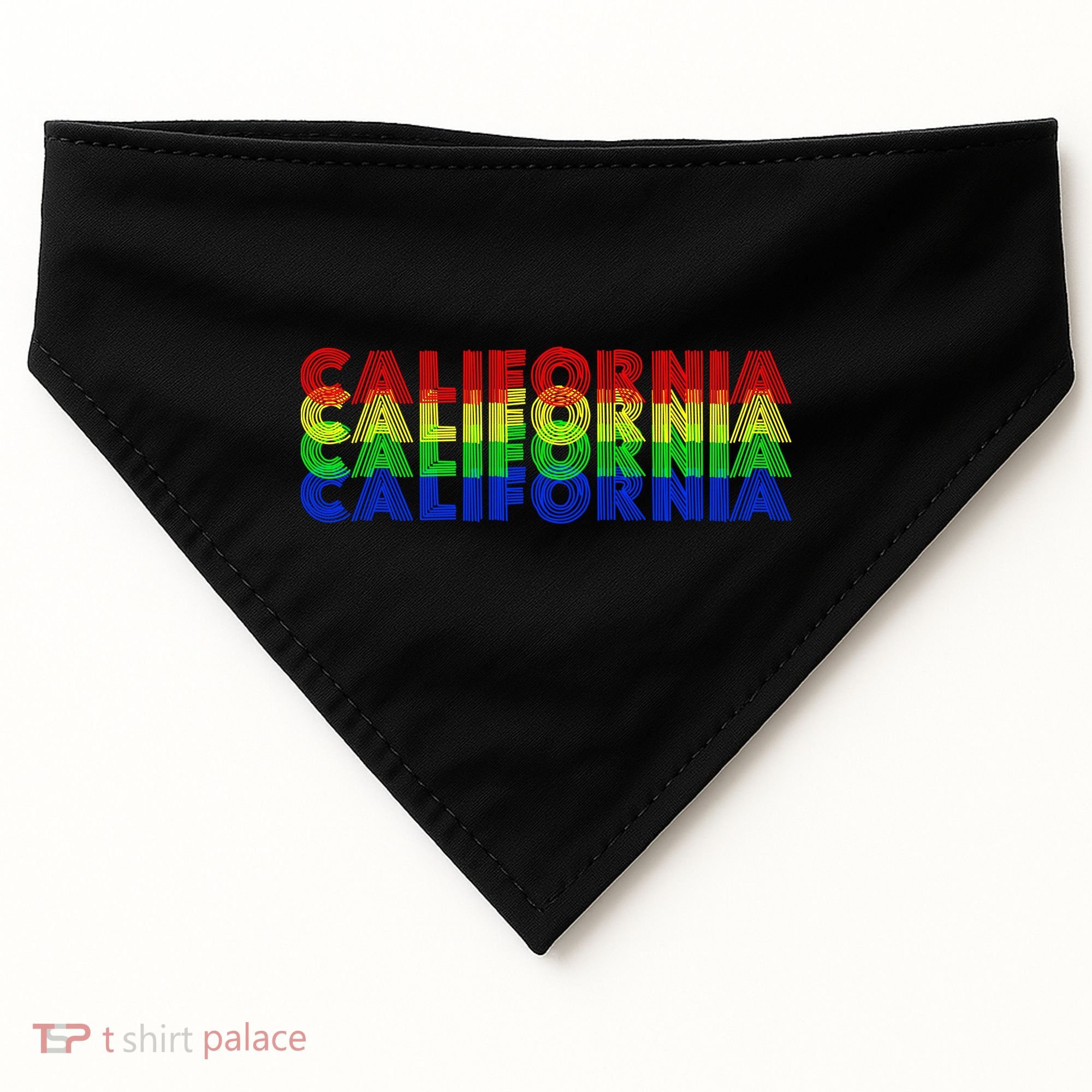 Retro California USA-Made Doggie Bandana