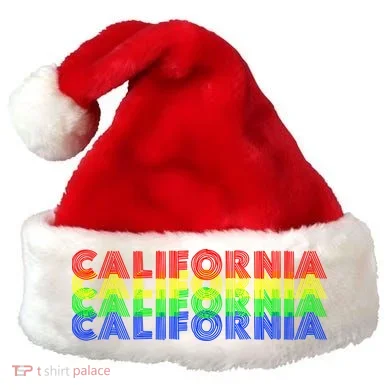 Retro California Santa Hat