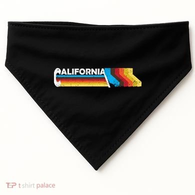 Retro California Colorful Logo USA-Made Doggie Bandana