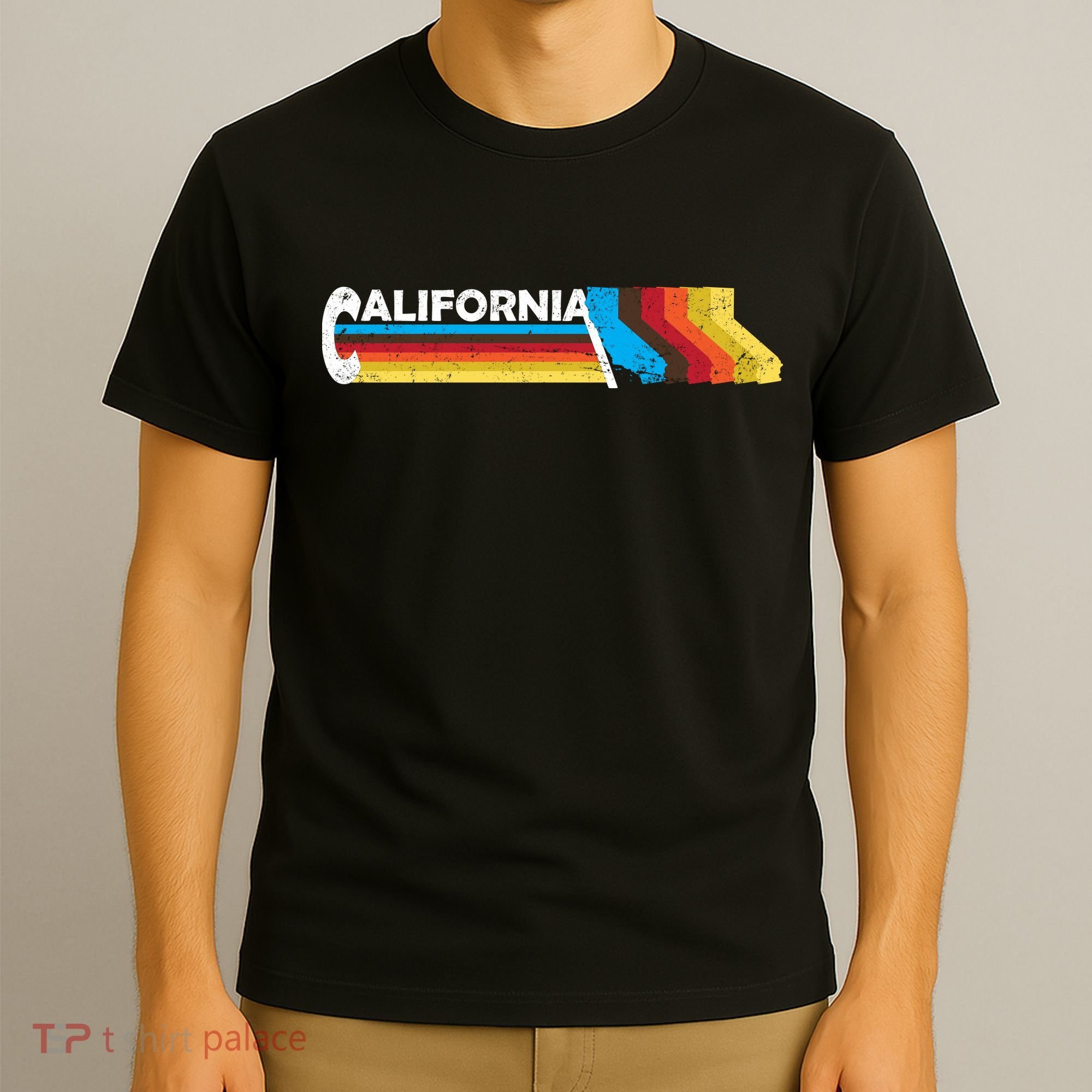 Retro California Colorful Logo T-Shirt