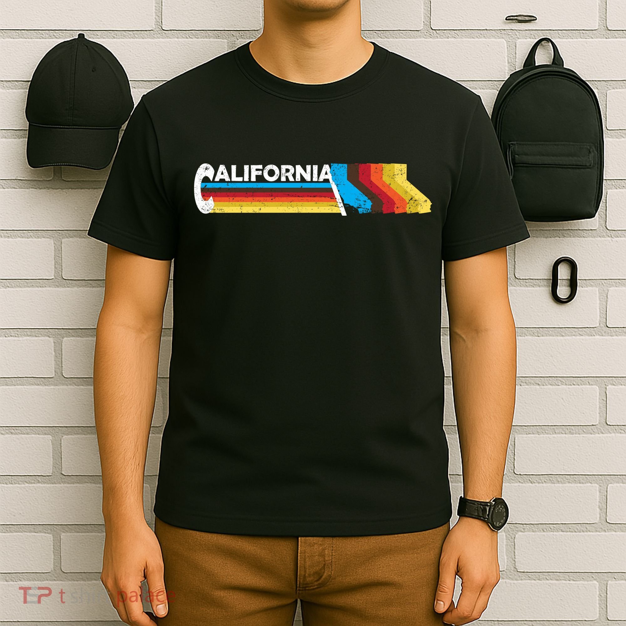 Retro California Colorful Logo T-Shirt