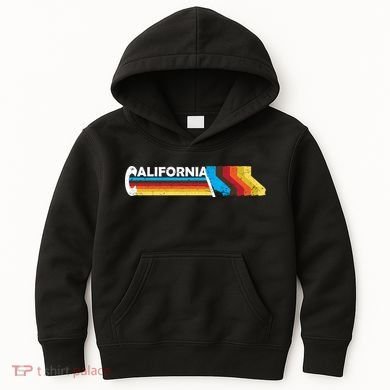 Retro California Colorful Logo Kids Hoodie