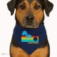 Retro California Logo USA-Made Doggie Bandana thumb 1