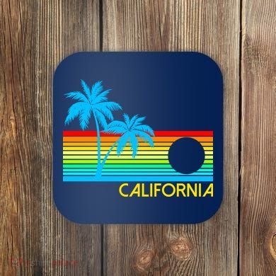 Retro California Logo Coaster