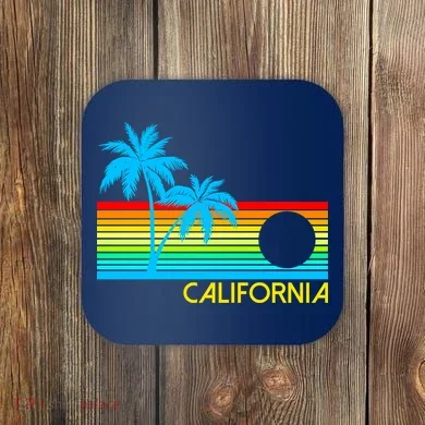 Retro California Logo Coaster
