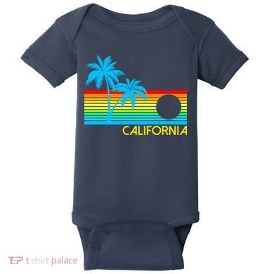 Retro California Logo Baby Bodysuit