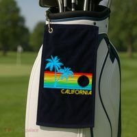 Retro California Logo Golf Towel thumb 2