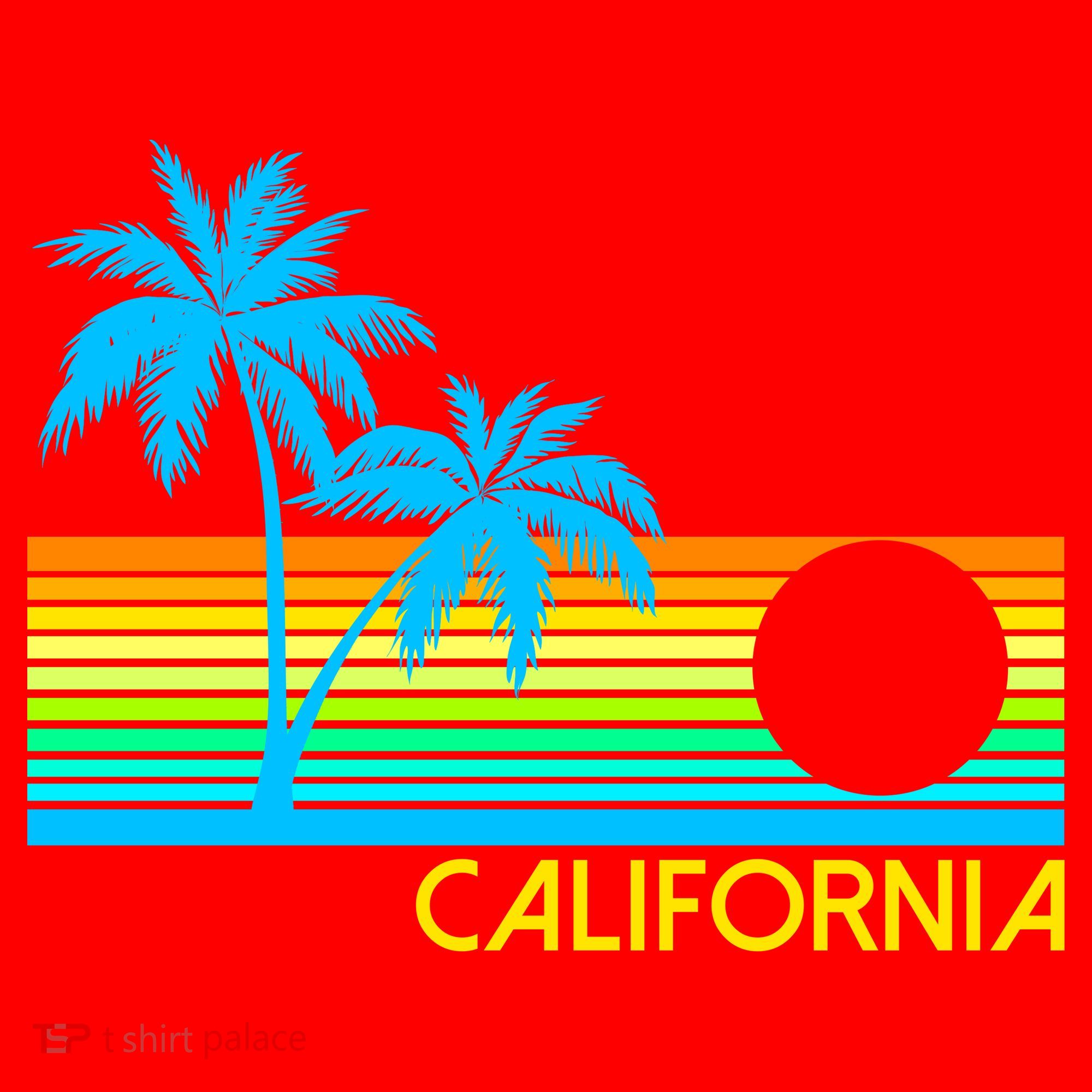Retro California Logo Santa Hat