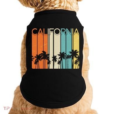 Retro California Palms Doggie Tank