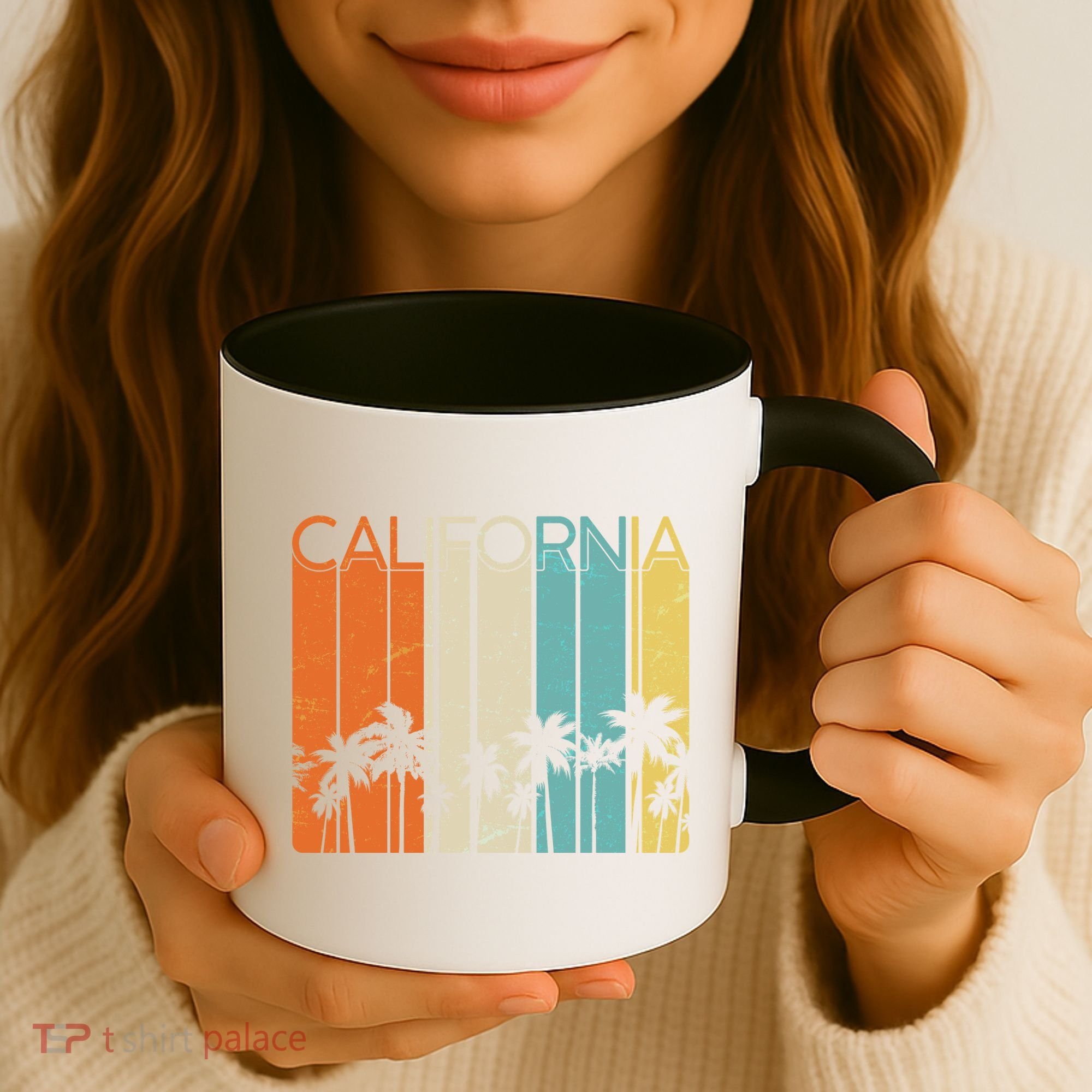 Retro California Palms Coffee Mug