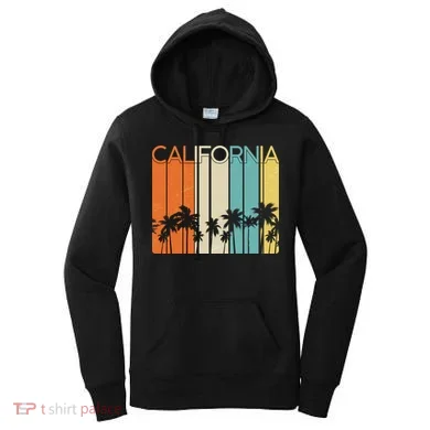 Retro California Palms Women's Hoodie