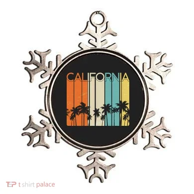 Retro California Palms Ornament