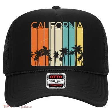 Retro California Palms Hat