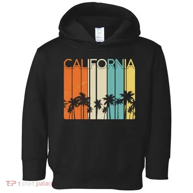 Retro California Palms Toddler Hoodie