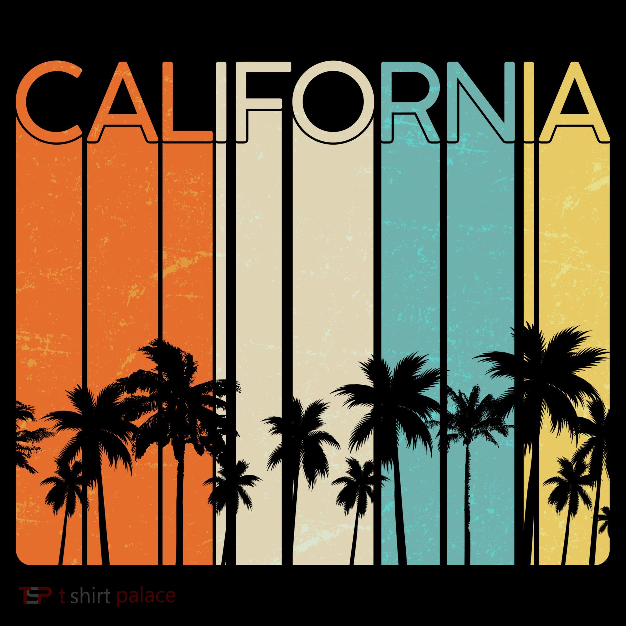 Retro California Palms Toddler Hoodie