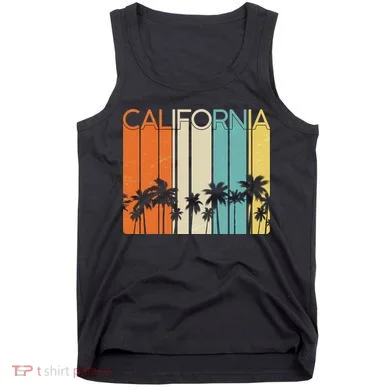 Retro California Palms Tank Top