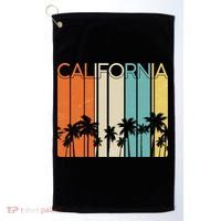 Retro California Palms Golf Towel thumb 0