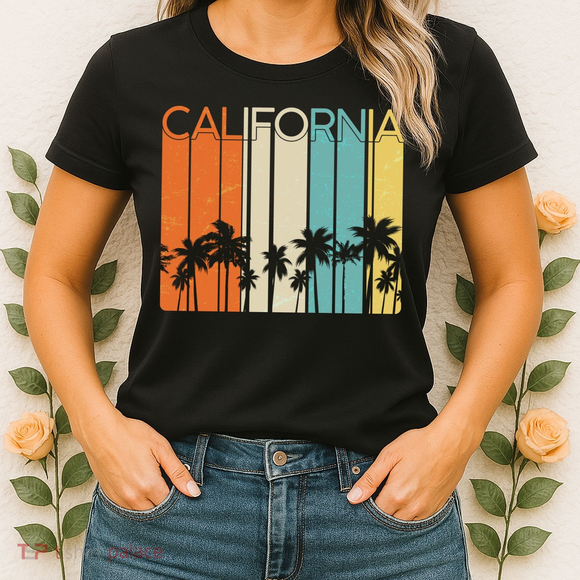 Retro California Palms Women's T-Shirt