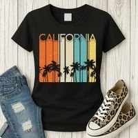 Retro California Palms Women's T-Shirt thumb 3