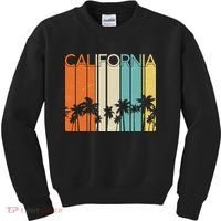 Retro California Palms Kids Sweatshirt thumb 0