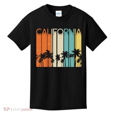 Retro California Palms Kids T-Shirt