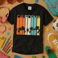 Retro California Palms Kids T-Shirt thumb 3