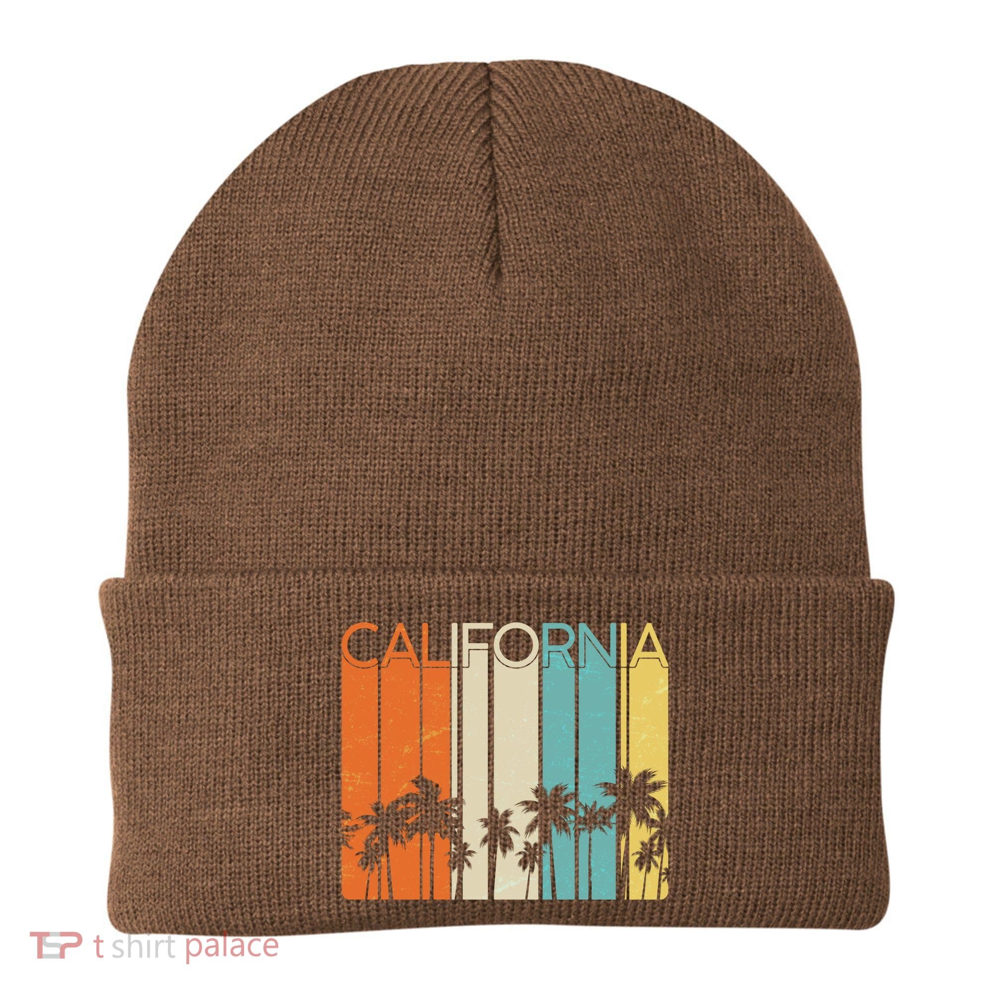 Retro California Palms Beanie