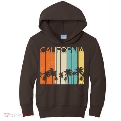Retro California Palms Kids Hoodie