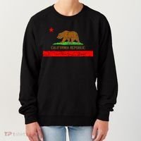 Retro California Republic Flag Women's Sweatshirt thumb 0