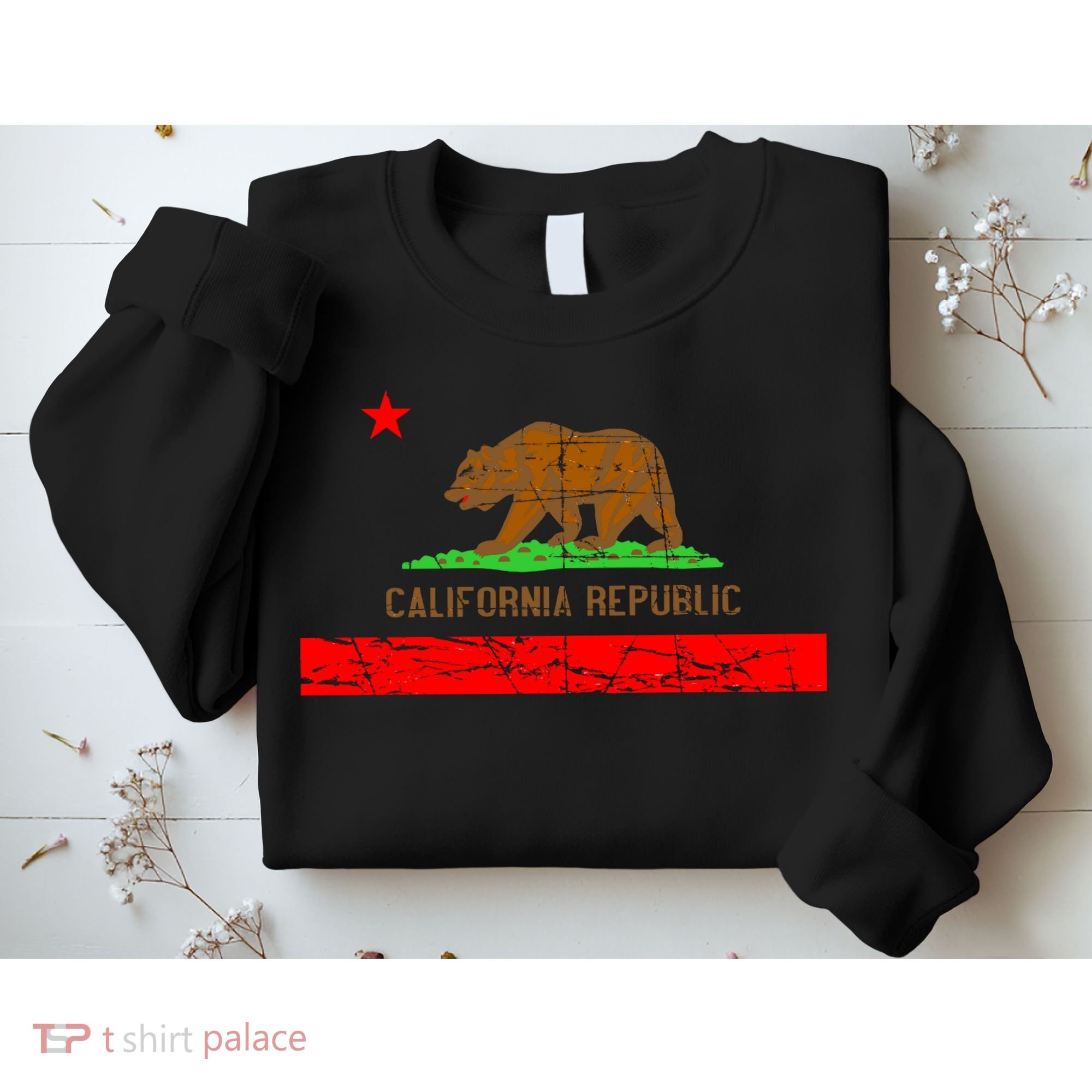Retro California Republic Flag Sweatshirt