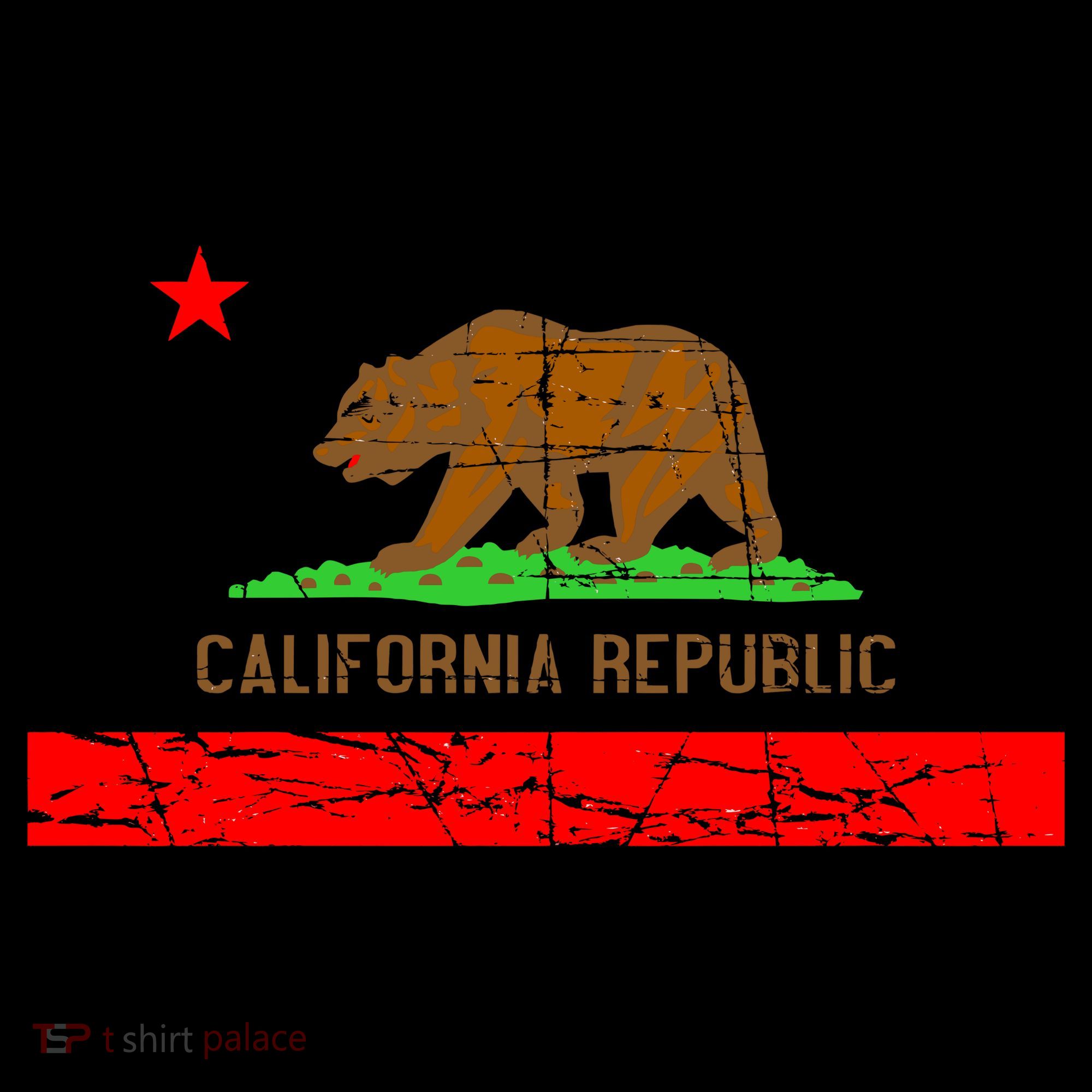 Retro California Republic Flag Sweatshirt